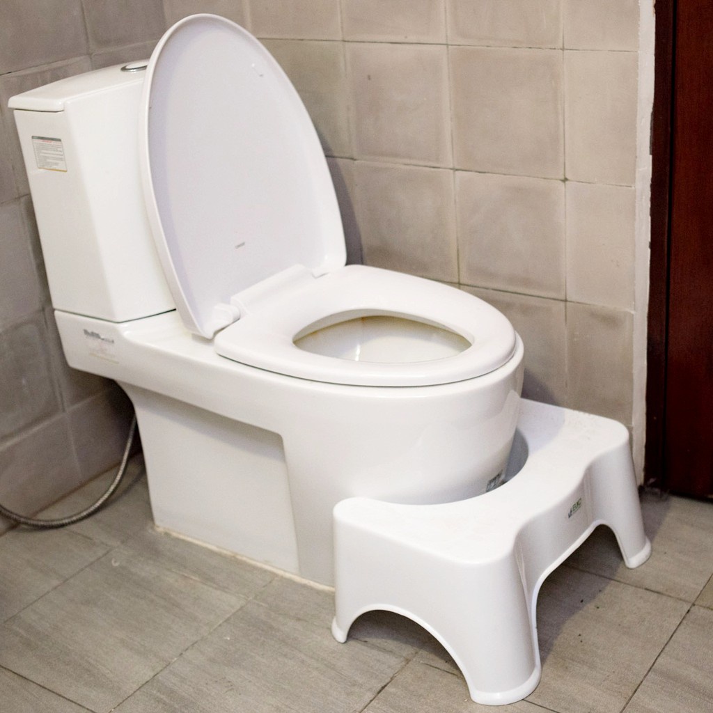Ghế kê chân bồn cầu cho bé AMIZIN Ghế kê chân toilet chống táo bón chống trơn trượt
