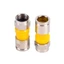 Jettingbuy 10 Cái Loại RG6 F Nén 2.8 Cm Đầu Nối Cắm Bít Đóng Tách Không Thấm Nước Loại F