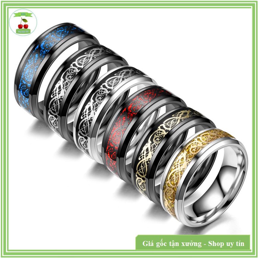 Nhẫn Nam Nữ Titan Hình Rồng Cực Chất
