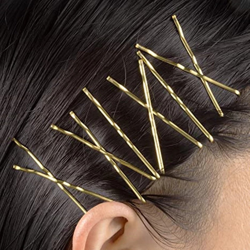 50 Cái / bộ Hợp Kim Sóng Bobby Chân Kẹp Tóc Vàng Nâu Đen Barrette Kẹp Tóc Mỏng Dày Bạc Kẹp Tóc Nữ Cô Gái Cong Kẹp Cô Dâu Updo Dụng Cụ Tạo Kiểu Tóc