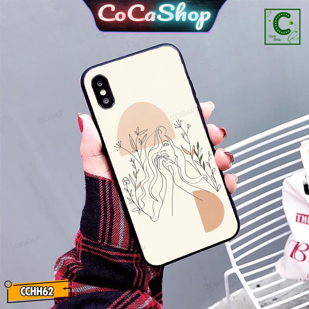 Ốp lưng iphone mặt kính cực đẹp, siêu bền  - Cô gái mơ mộng - 6/6plus/6s/6splus/7/7plus/8/8plus/x/.....