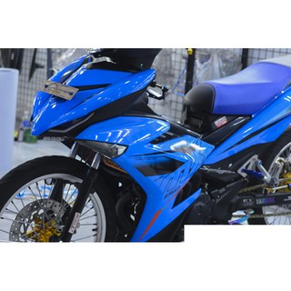 Tem trùm exciter 150 xanh đen mẫu mới, độ team trùm decal xe máy ex dán đời 2015-2020