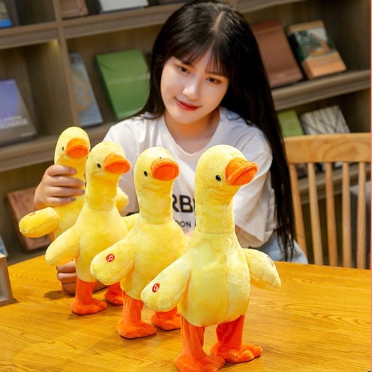 Vịt Nhại Giọng Con Vịt Biết Nói Đồ Chơi Con Vịt Vịt Cute Vịt Bông Nhại Giọng Vịt Poka Nhại Tiếng Nói - Đồ Chơi PUKAPI