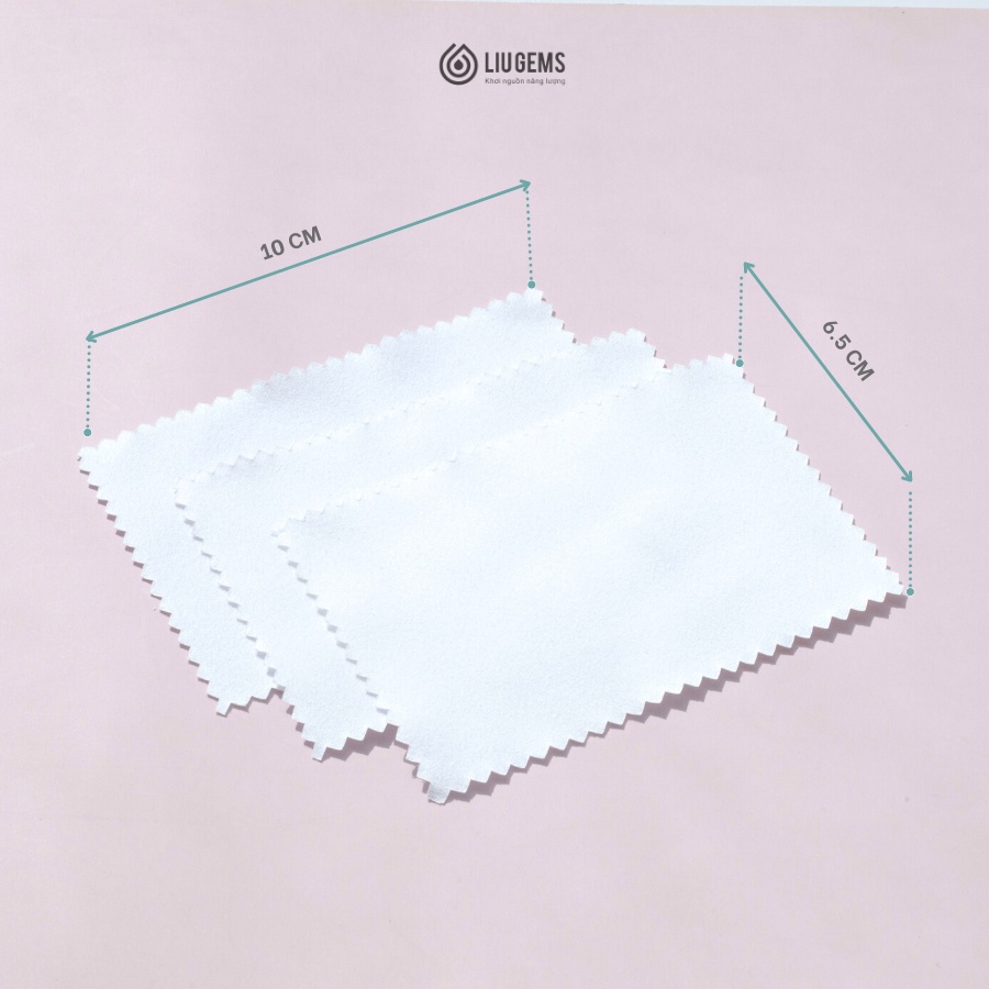 Khăn Làm Sáng Bộ Trang Sức Charm, Dây Bạc 925 Liugems Bị Đen PK12