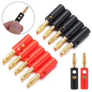 ADDOM Đầu Nối Loa Banana Plugs Mạ Vàng 4mm - Bộ Chuyển Đổi Âm Thanh Chất Lượng Cao Cho Hệ Thống Loa, Không Cần Hàn