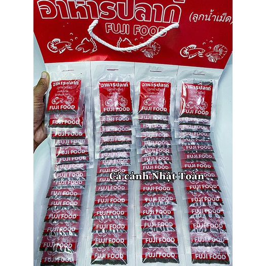 LĂN QUĂN SẤY KHÔ THỨC ĂN CHO DINH DƯỠNG CHO CÁ CẢNH FUJI FOOD GÓI 20G