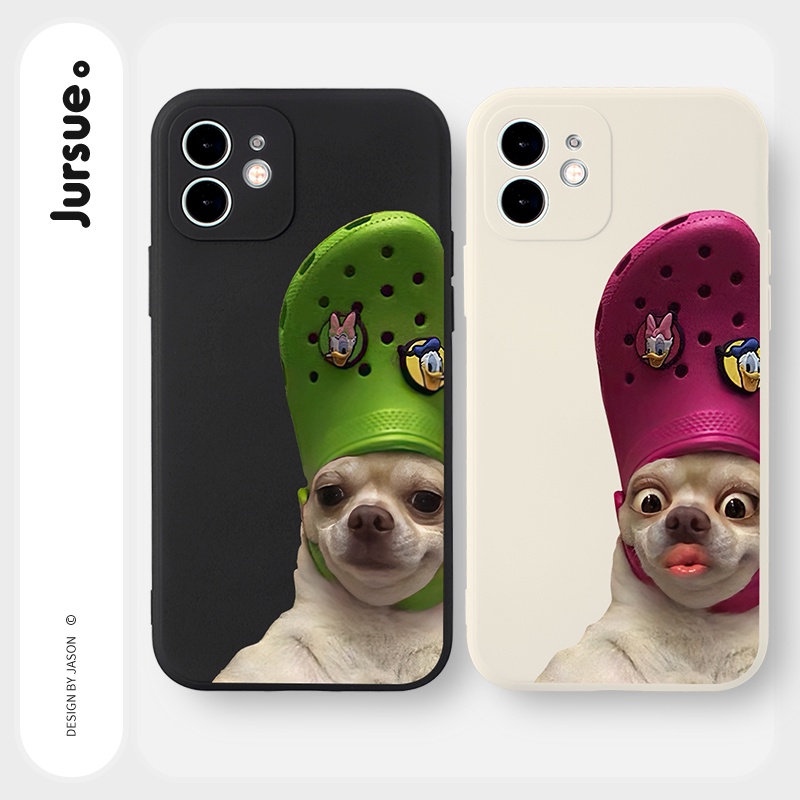 Ốp lưng JURSUE hoạt hình cặp đôi dễ thương đẹp độc lạ cho iPhone 17 16 15 14 13 12 11 Pro Max SE 2020 X XR XS ip 8 7 Plus Y2099