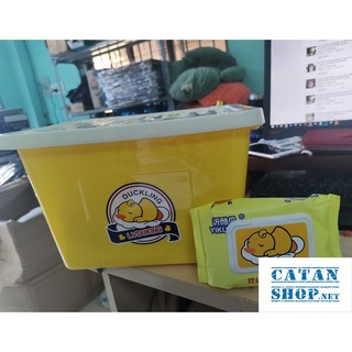 [Tặng thùng] Combo 10 gói giấy ướt con vịt vàng loại 80 tờ-hàng nội địa trung cao cấp,  giấy ướt B.Duck