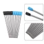 VVDZA 10 Cái / lốc 0.5 Mm Bút Bi Nạp Lại Đồ Dùng Viết Nóng Kim Loại Văn Phòng