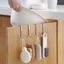 Móc treo đồ cài cửa tủ 2 chấu Inox hình chữ S 2 kích cỡ tiện dụng