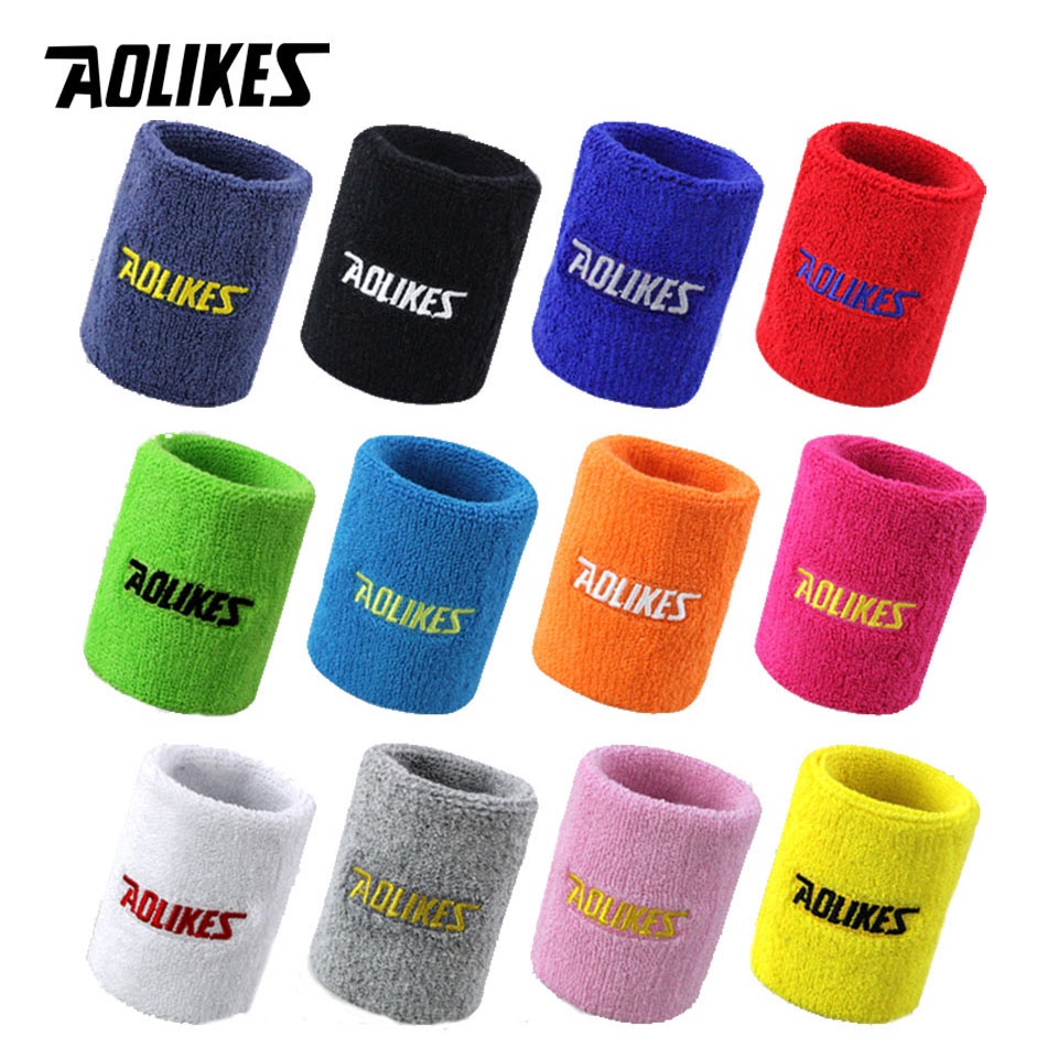 Cặp băng quấn bảo vệ cổ tay AOLIKES chất liệu thấm hút mồ hôi tiện dụng khi chơi thể thao