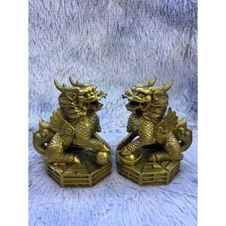 Kỳ lân bệ vật phẩm phong thuỷ bằng đồng