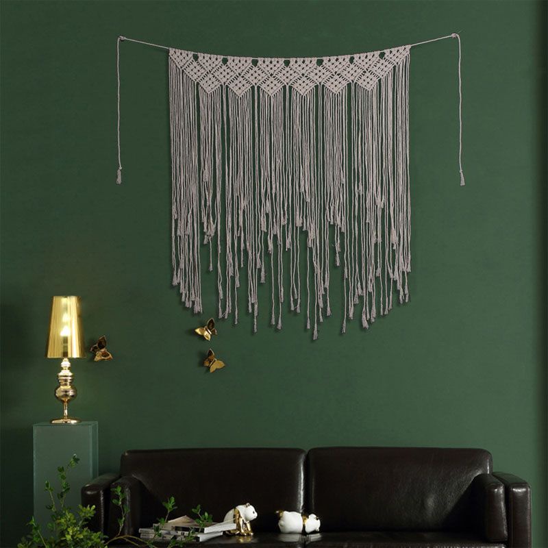 Macrame Phông Nền Rèm Thời Trang Treo Boho Móc Treo Đám Cưới Lý Tưởng Trang Trí Quà Tặng Cho Những Người Yêu Thích