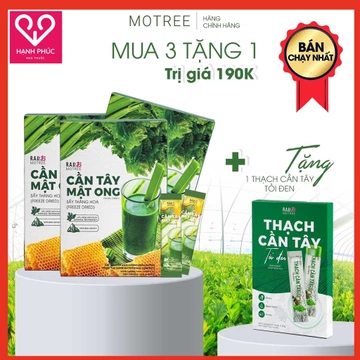 Cần Tây Mật Ong Motree [CHÍNH HÃNG], Bột cần tây giảm cân giảm béo dáng đẹp eo thon thanh lọc cơ thể - Hộp 14 gói