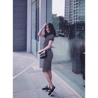 Váy polo kẻ