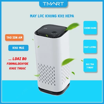 Máy Lọc Không Khí Ôtô Mini Di Động Tmart, Máy Lọc Không Khí HEPA Cho Xe Hơi Văn Phòng Gia Đình