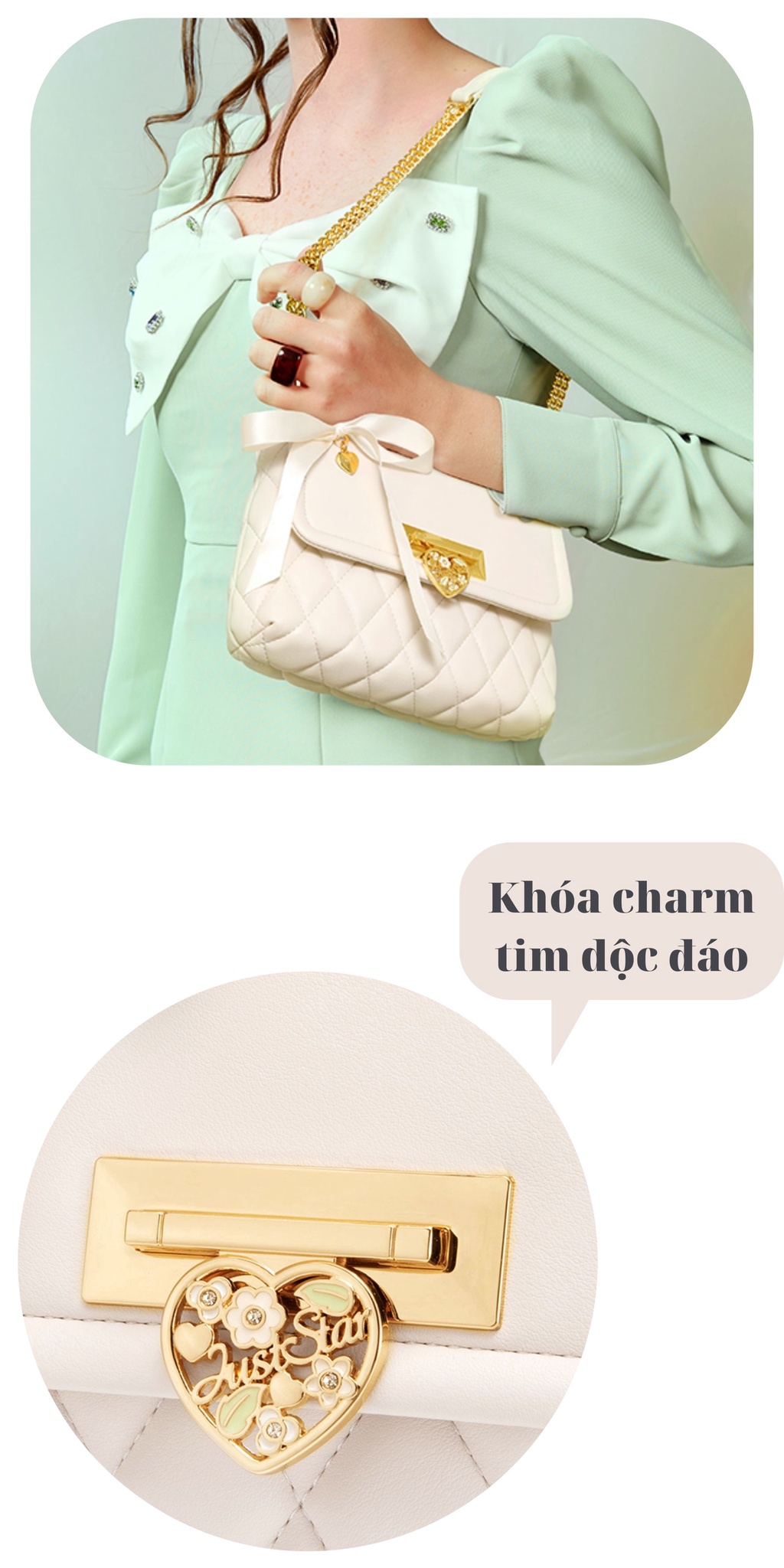 Mô tả Túi xách nữ đi tiệc, đi chơi đẹp Just Star thời trang ViAnh Store 172883 - 3