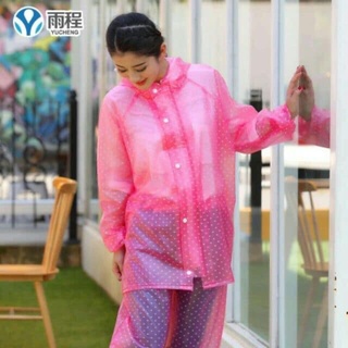 BỘ QUẦN ÁO MƯA CHẤM BI NGƯỞI LỚN SIÊU DAI, CHỐNG THẤM NƯỚC