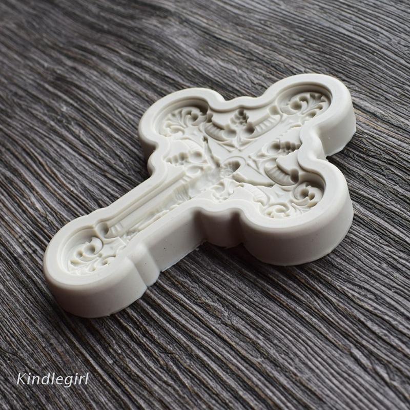 Khuôn Silicone Hình Thánh Giá Làm Mặt Dây Chuyền Diy
