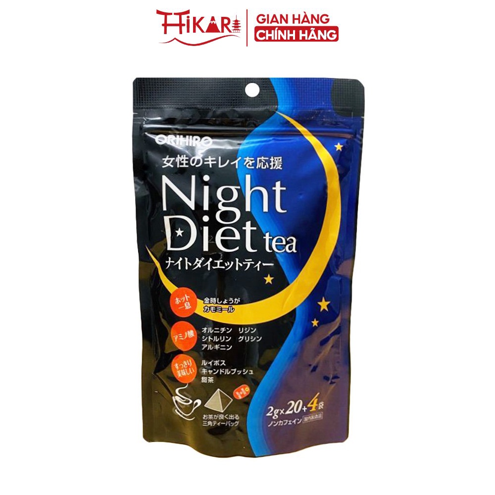 Ảnh Trà giảm cân đêm Night Diet Tea Orihiro Nhật Bản 24 gói/túi và 40 gói/túi 1