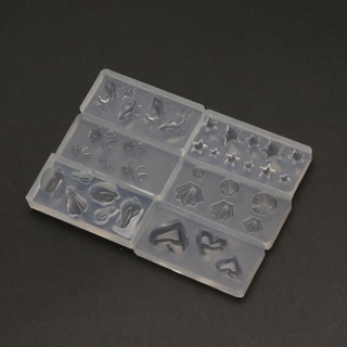 NICE 6 Miếng Mini Thỏ Ngôi Sao Cá Khuôn Silicon Trang Sức Đúc Molud Để Làm Bông Tai Vòng Cổ Mặt Dây Chuyền Vòng DIY Dụng Cụ