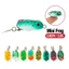 Mồi Câu Cá Giả Hình Ếch Nhảy Mềm Mini 8 Màu 3cm / 3.2g Có Móc Đôi