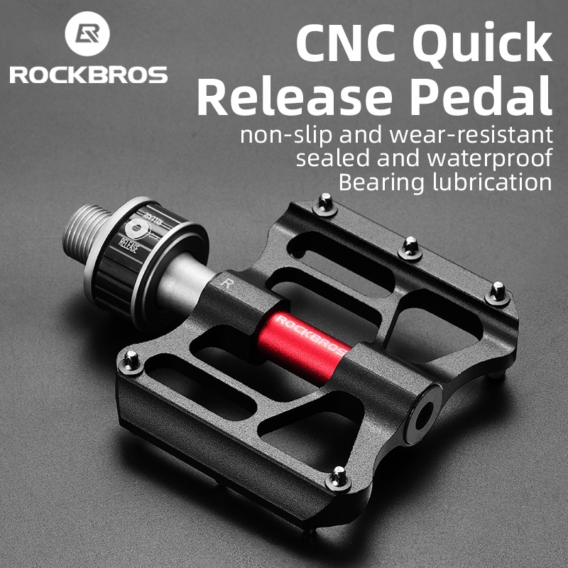 Bàn đạp xe đạp leo núi ROCKBROS mở rộng 8.2cm vòng bi kín tháo nhanh bằng molybden crom CNC chống nước chống trượt