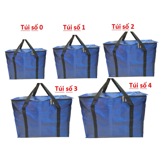 (CÓ VIDEO) Túi bạt - túi dứa có dây kéo đựng đồ chịu tải trên 20kg - nhiều size