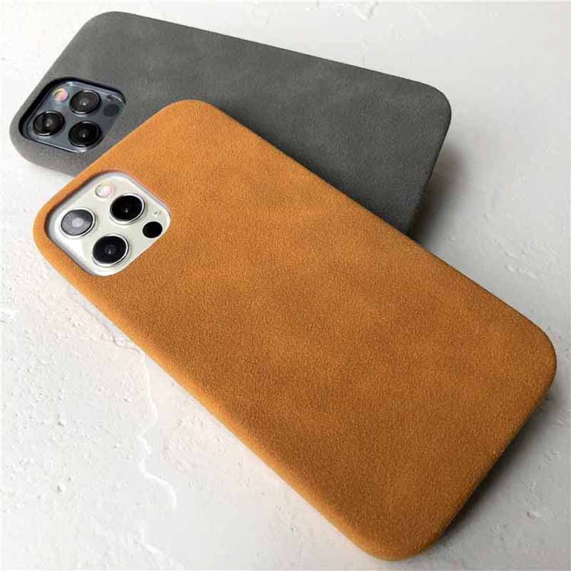 Ốp điện thoại da lộn họa tiết siêu mỏng cho iPhone 15 Plus 14 13 12 11 Pro Max 15promax 14promax 15plus 14plus Vỏ TPU mềm chống trượt