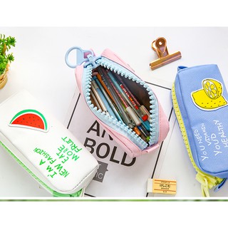 Hộp Đựng Bút Vải Hoa Quả Khóa To Nguồn Hàng Buôn Sỉ - Thỏ Hồng VPP