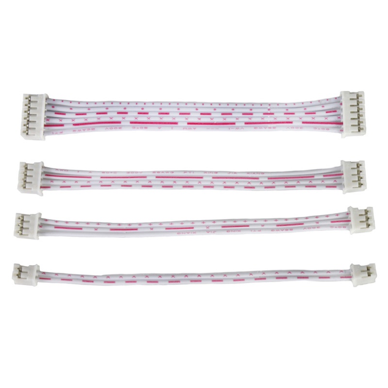 Cáp phẳng trắng đỏ XH Đầu đơn XH2.54 Phích cắm khác Chiều dài hàn 20cm 2 / 3 / 4 / 5 / 6-10P Cáp phẳng / 10CM / 20cm