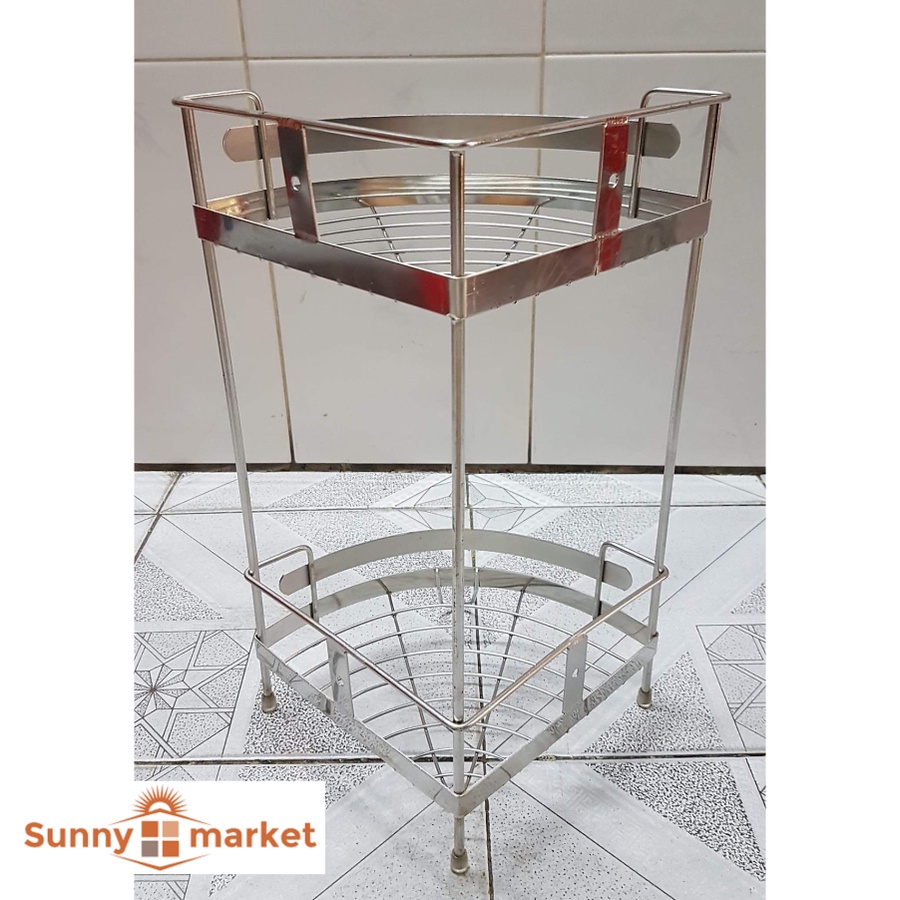 Kệ góc nhà tắm inox 2 tầng kích thước 24x24x41 cm | Shopee Việt Nam