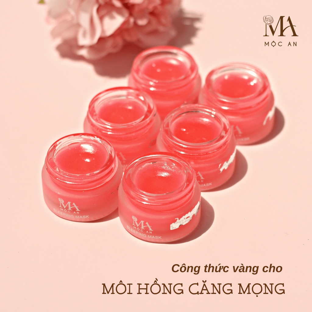 Mô tả Mặt Nạ Môi Sleeping Mask Mộc An Dưỡng Hồng, Giảm Thâm Môi, Cho Đôi Môi Căng Bóng, Mềm Mịn Mini Size 7g - 5