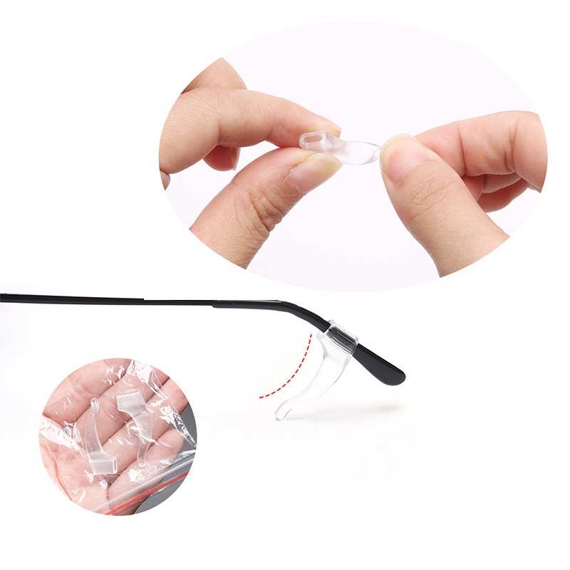 [1 / 5 Cặp Móc tai kính mắt chống trượt bằng silicon] [Giá đỡ kính ngăn trượt kính mắt]