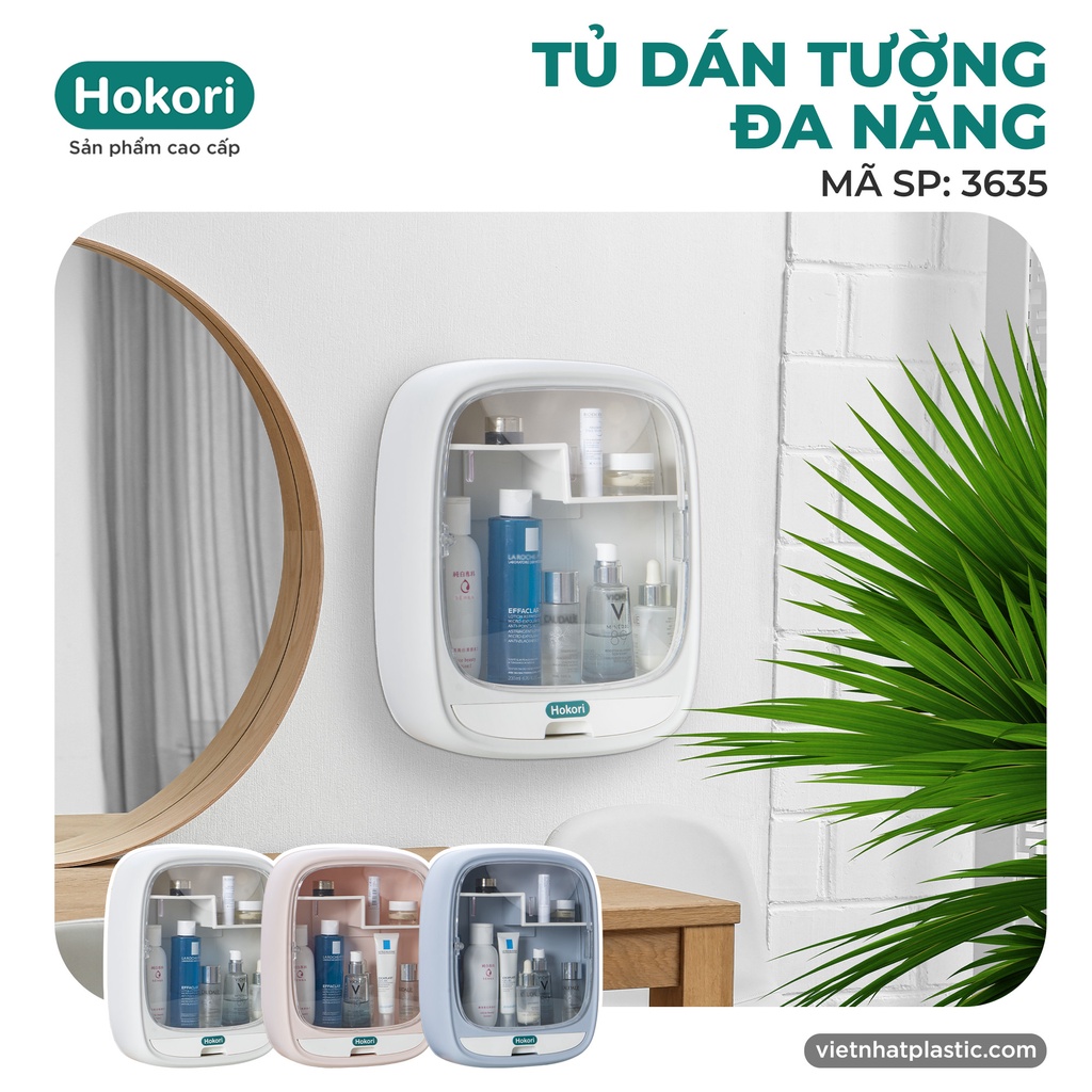 Tủ Dán Tường Hokori Cao Cấp Nhựa Việt Nhật 3635