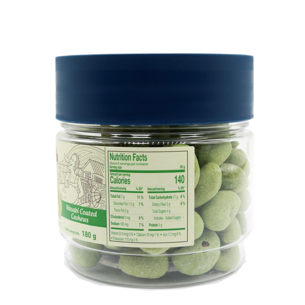 HẠT ĐIỀU WASABI 180G LAFOOCO Wasabi Coated Cashew Nuts