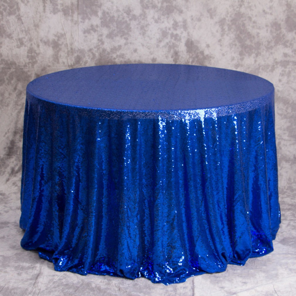 Khăn trải bàn tròn sequin sang trọng Khăn trải bàn trang trí tiệc khách sạn