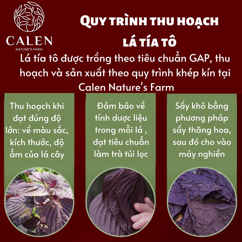 Bột tía tô hữu cơ đắp mặt Calen Nature Farm sạch mặt, giảm tàn nhang và chống nắng hiệu quả hũ 150gram