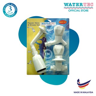 Bộ van 3 trong 1 WATERTEC màu trắng WT012L nhựa ABS/PP/POM Malaysia