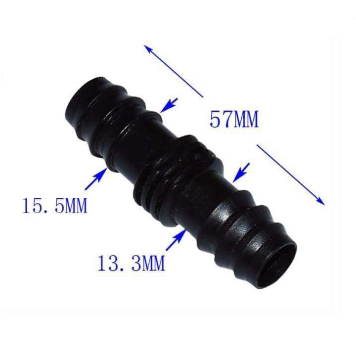 5 cái Nối ldpe Nối 2 đầu ống PE/LDPE 16mm - 20mm - 25mm, nối thẳng ống ldpe 16mm
