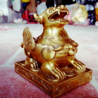 Tỳ Hưu Phong Thủy Bằng Đồng Nguyên Chất Cao 13cm