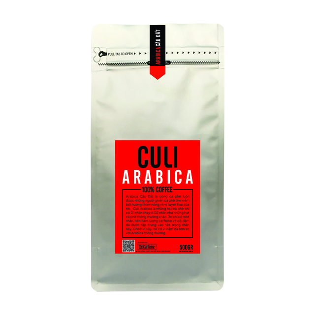 [Mã BMLTA35 giảm đến 35K đơn 99K] Cà phê Culi Arabica Cầu Đất 500g The Kaffeine Coffee