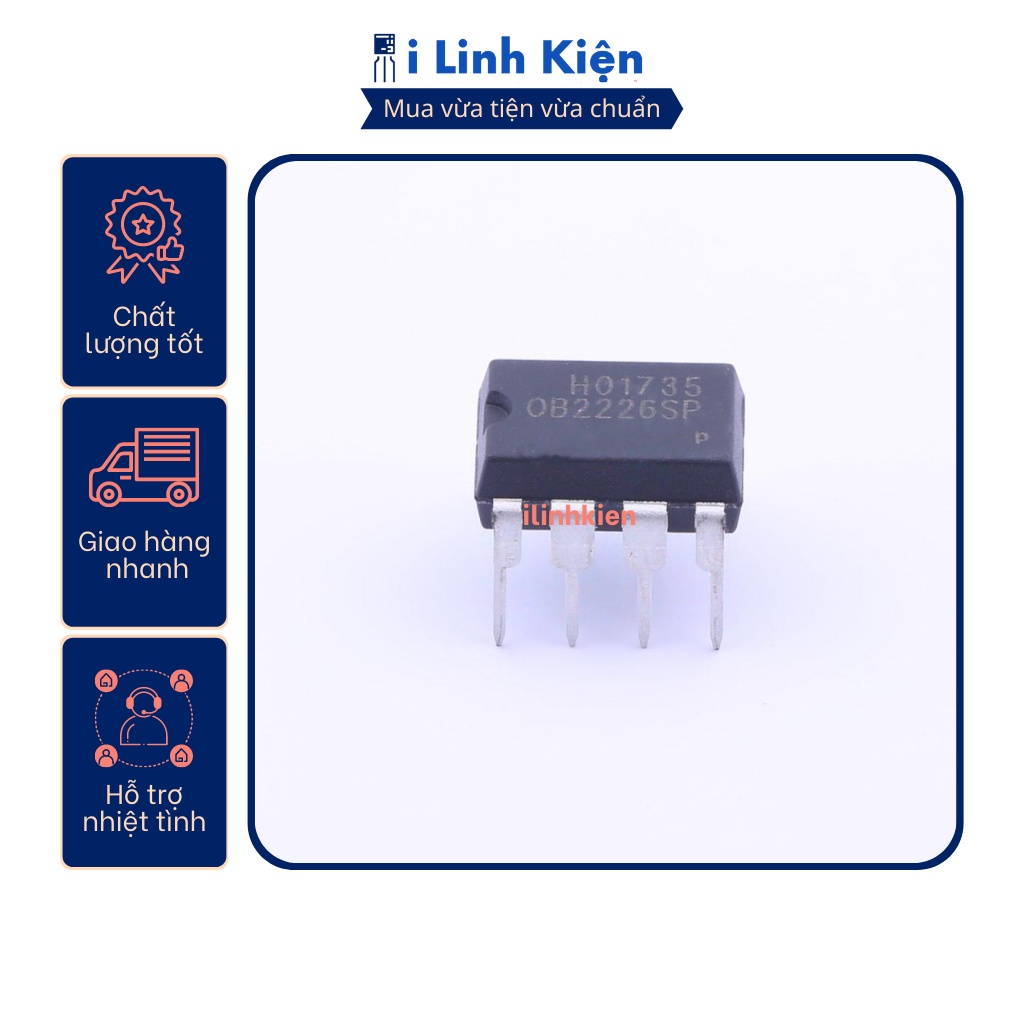 5 Stück OB2226SP – IC Im DIP-7 Gehäuse, Ersatz Für OB2226, Ideal Für Netzteile & Schaltungen