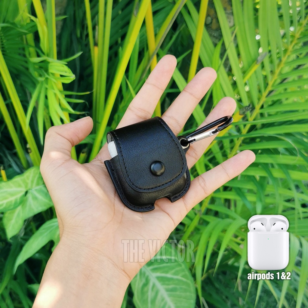 bao da airpod nắp gập (4 màu da tùy chọn)