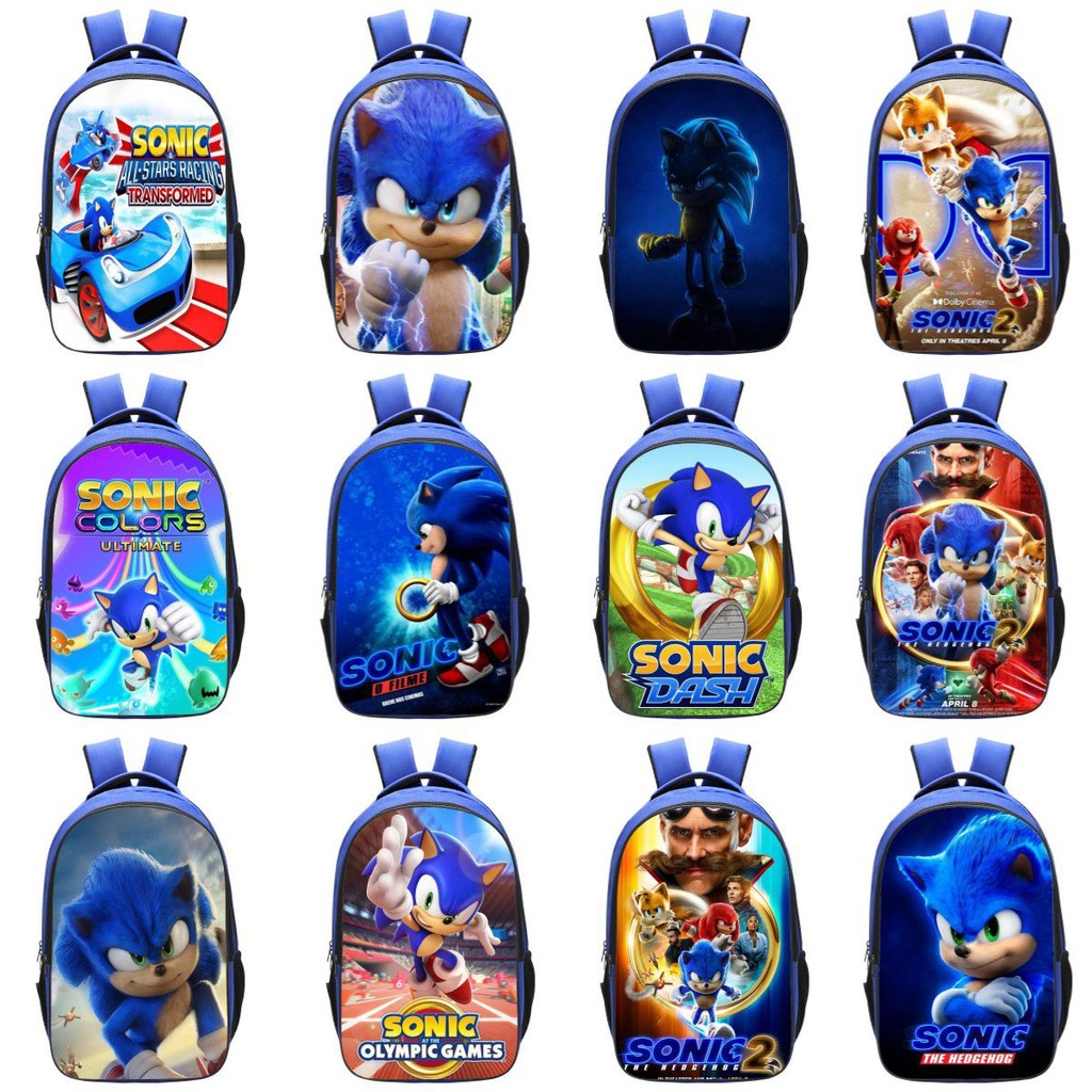 Ba Lô Đi Học Hình Nhím Sonic 3D Dễ Thương Cho Bé Quà cho trẻ em