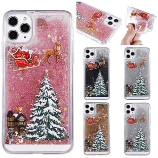 Ốp Điện Thoại Trong Suốt Chống Sốc Chống Rơi Họa Tiết Cây Thông Giáng Sinh Cho iphone 6 6s 7 8 plus 11 12 13 mini x xs max xr
