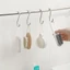 Móc treo đồ cài cửa tủ 2 chấu Inox hình chữ S 2 kích cỡ tiện dụng