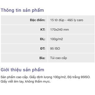 Combo 3 túi Giấy kiểm tra cấp 1 Hải tiến cao cấp