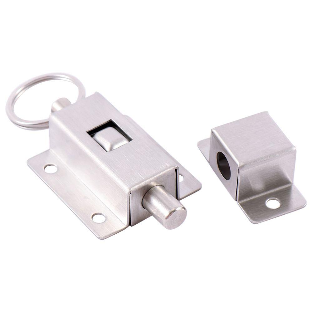 JUNYUE88US Phần cứng cửa lò xo Cửa bền có nút trượt Bu lông cửa