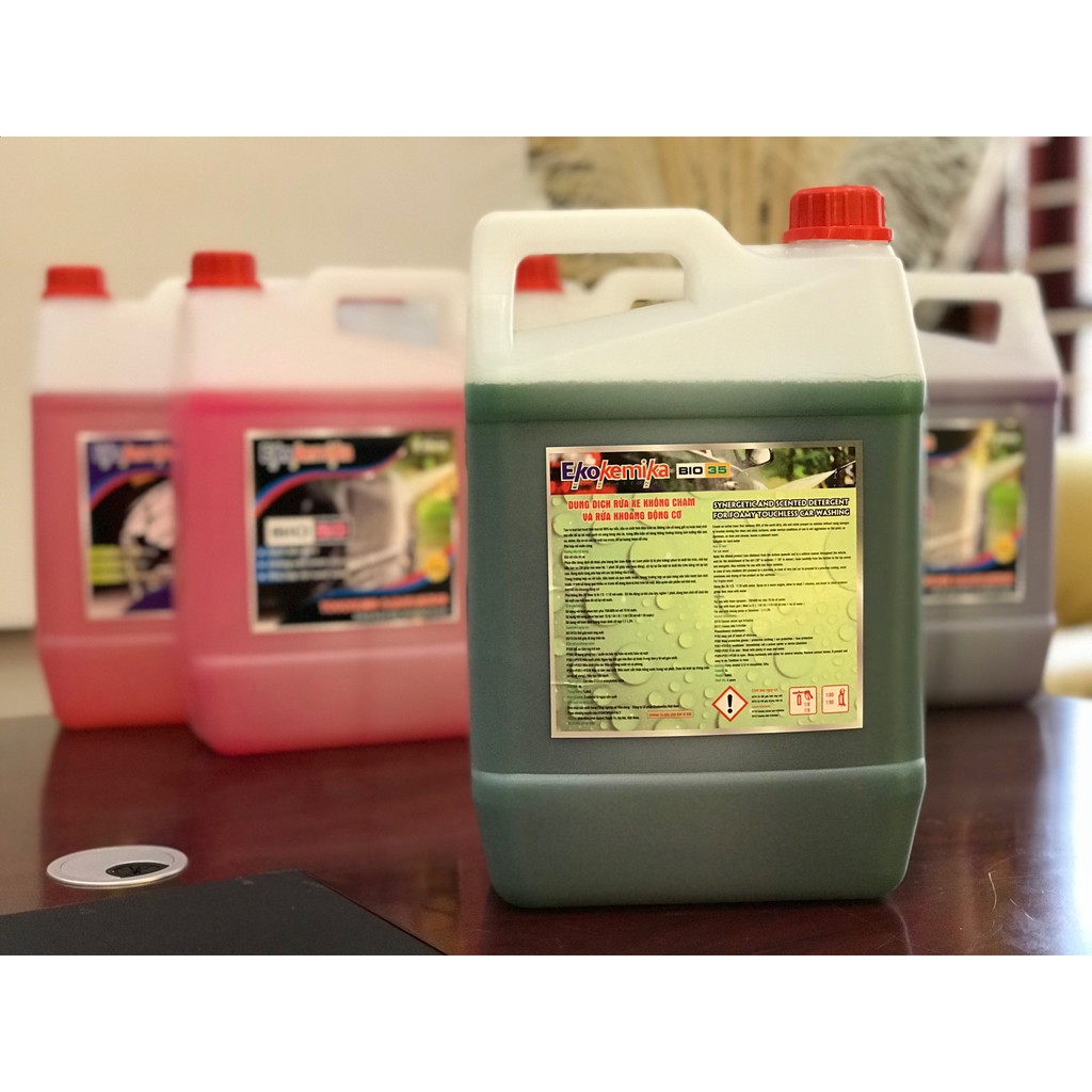 NƯỚC RỬA Ô TÔ - XE MÁY VÀ KHOANG MÁY KHÔNG CHẠM ĐẬM ĐẶC THƯƠNG HIỆU EKOKEMIKA BIO 35-5L